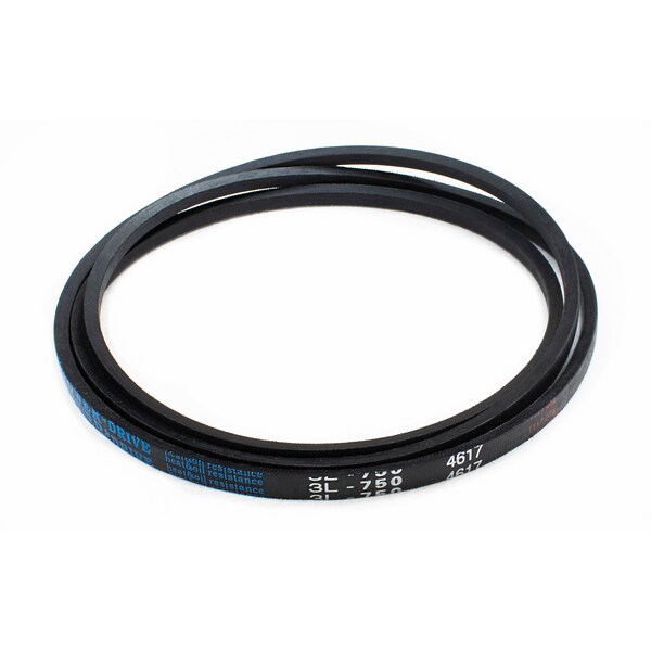 D&D 3L750 FHP V-Belt, 75 in Outside Length, 3/8 in Top Width, 7/32 in Thickness, 1 Ribs 3L750 - main
